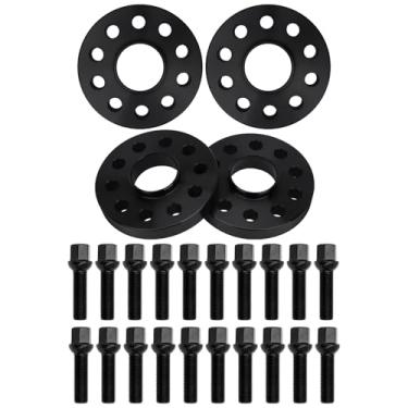 Imagem de IRONTEK Espaçadores de roda de 5 x 100 mm a 5 x 100 mm adequados para Volkswagen 04-19 Beetle/09-17 CC/ 99-21 Golf/00-22 Jett, para Audi 98-22 A3/ 96-07 A4/95-10 A6, passo de rosca forjado de 20 mm