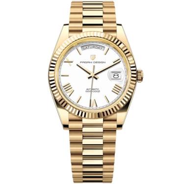 Imagem de LACZ DENTON Pagani Design DD40 PD1783 Relógio masculino automático de luxo AR vidro safira mecânico relógio de pulso masculino 10 bar NH36A movimento, PD1783-Ouro Branco-XXY