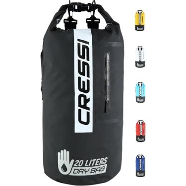 Imagem de Cressi Mochila unissex impermeável seca para atividades esportivas, preto/bicolor, 20 litros