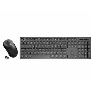 Imagem de Kit Combo Teclado e Mouse Sem Fio K-MEX B2KA6039, Teclado USB Slim ABN