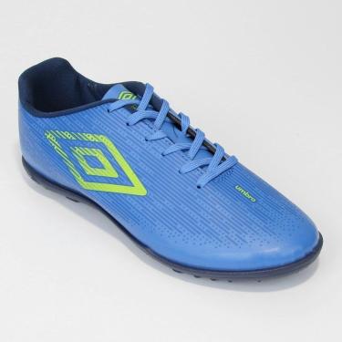 Imagem de Chuteira Society Umbro Fast 41 AZUL/VERDE-Unissex