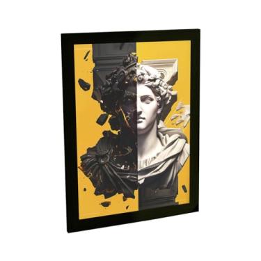 Imagem de Quadro Decorativo Estatua Grega Mármore Ilustração Filosofia Decoração Poster Quarto Sala