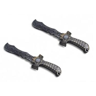 Imagem de Kit 2 Espada de Combate Pirata Brinquedo Warrior JR0345 - Jr Toys