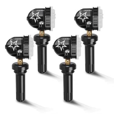 Imagem de CARORAV TPMS Sensor GM, sistema de monitoramento de pressão de pneu adequado para GM Buick Chevy Silverado Cadillac GMC, 315MHZ OE substitui #13598771, 13598772, 13586335, 13581558, pacote com 4