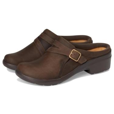 Imagem de Clarks Angie Braley Mule feminino, Couro ardósia, 6.5 Wide
