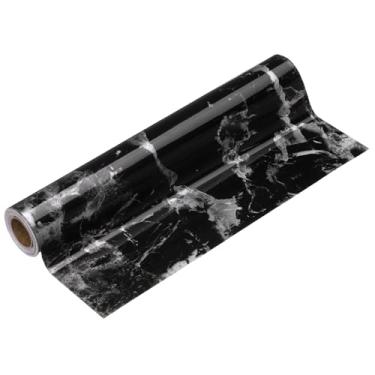 Imagem de HARFINGTON Borda de papel de parede de grão de madeira 30,5 cm x 5 m PVC autoadesivo texturizado adesivo à prova d'água papel de parede decorativo de parede para armários de mesa de porta de chão