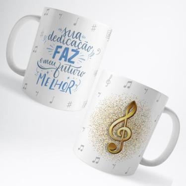 Imagem de Caneca Xicara Professor de Música Instrutor Professora Instrutora - Vo