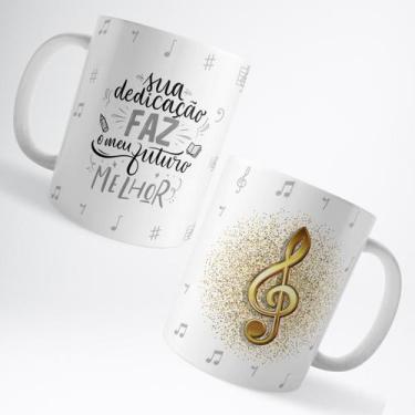Imagem de Caneca Xicara Professor de Música Instrutor Professora Instrutora - Vo
