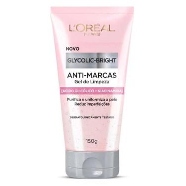 Imagem de Gel de Limpeza Facial Anti-marcas L'oréal Paris Glycolic Bright 150g -