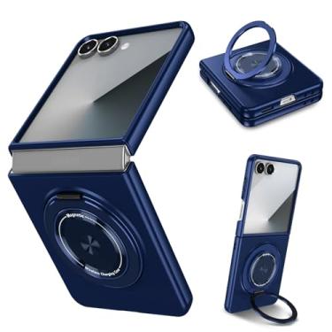 Imagem de Capa protetora magnética com suporte giratório 360 para Galaxy Z Flip6 (para Galaxy Z Flip6/azul)