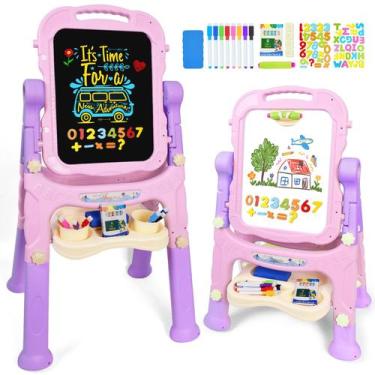 Imagem de Easel Joyooss Art para crianças ajustável com placa magnética de 4 a 8