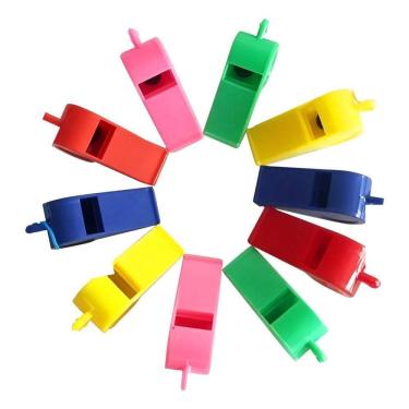 Imagem de 10X Apito Futebol Esporte Treinamento Festa Colorido 12 Uni