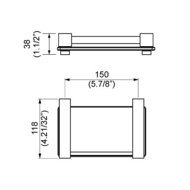 Imagem de Saboneteira De Parede Perflex Trend 12125010