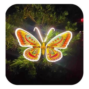 Imagem de Borboleta dinâmica com asas de PVC bivolt prova d'água 40cm - Novidade