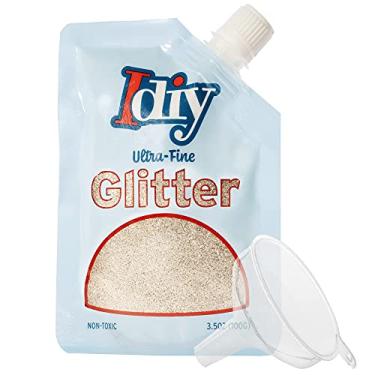 Imagem de iDIY Ultra Fino Glitter Sunkissed Gold (100 g, 100 g) Glitter extrafino com saco de bico fácil de despejar e funil para resina, geleca, copos, ornamentos, artes e artesanato de férias, decorações faça