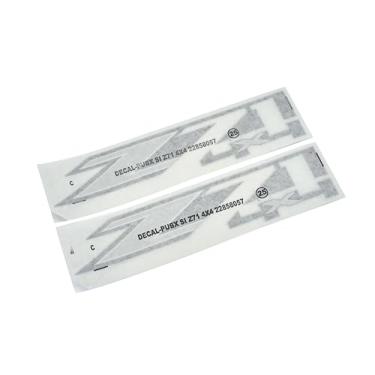 Imagem de GM Accessories 23221558 Embalagem de decalque em prata e carvão em cromo com logotipo Z71