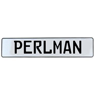 Imagem de Vintage Parts Arte de parede Mancave 731793 (placa de rua Perlman de alumínio estampado), 1 pacote
