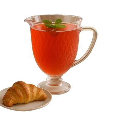 Imagem de Conjunto Diamond de Jarra e 6 Taças de Vidro 340ml – Design em Formato de Diamante, Elegância e Sofisticação para Servir Vinhos e Bebidas (Jarra)