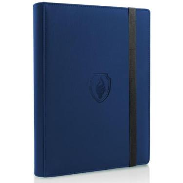 Imagem de Fichário de cartas colecionáveis Fabmaker 9 Pocket para 360 cartas azu