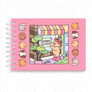 Imagem de Livro Colorir Bobbie Goods 50 Folhas Desenhos Pintar Ursinho Adesivos 