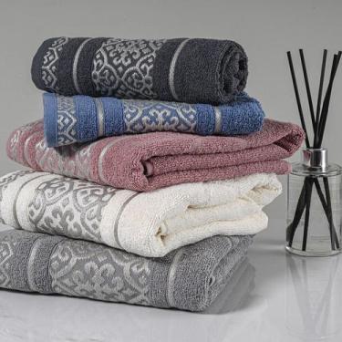 Imagem de 2 Toalha Banho Macia 400g/m2 Grossa Absorvent 70x140 Vel Ro - IDEALIZA