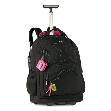 Imagem de Mochila Escolar de Rodas Luluca Pandinha Juvenil Meninas