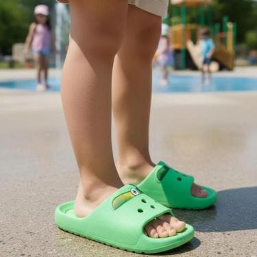 Imagem de Chinelo Slide Nuvem Infantil Papete Tendencia Personagem Desenho Fofo 