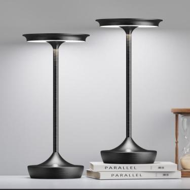 Imagem de Candeeiros de mesa LED sem fio SHANGCAI recarregáveis 6000mAh, pacote 