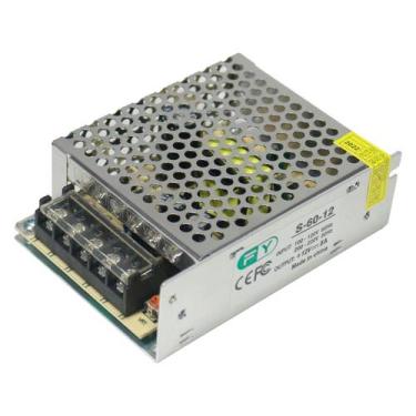 Imagem de Fonte Chaveada Estabilizada Tipo Colmeia 12V 5A 60W Bivolt 110V 220V C