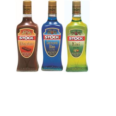 Imagem de Kit Licores Stock - Curaçau Blue, Chocolate e Kiwi 720ml Cd
