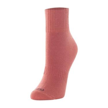 Imagem de Meia Feminina Cano Curto She Casual Treino Esportes Básica Algodão, Ve