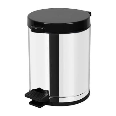 Imagem de Lixeira Viel Inox, 10,5 Litros, com Tampa, Preto - 3565