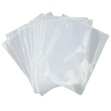 Imagem de Bolsa transparente para armazenamento de fotos, álbum de folhas soltas, página interna, A5, transparente, 1 grade interna, 1 conjunto, 10 folhas
