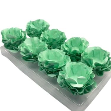 Imagem de Kit com 120 Forminhas para Doces Finos em Formato de Flor – Linha Style Elegante – Ideal para Casamentos, Aniversários e Festas Sofisticadas(Verde Candy)