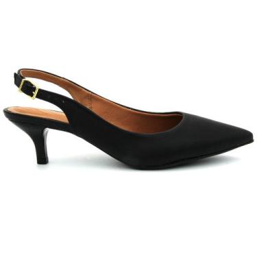 Imagem de Sapato Feminina 1122.806 Vizzano Salto Mule Bico Fino Confortavel, 35,