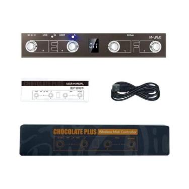 Imagem de Pedal Controlador MIDI Sem Fio Chocolate plus Bluetooth USB Modo Duplo