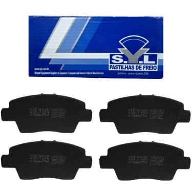Imagem de Jogo de Pastilhas de Freio Dianteira Para Disco Ventilado Syl2345 P/ Kwid 1.0 12V 2019 em diante