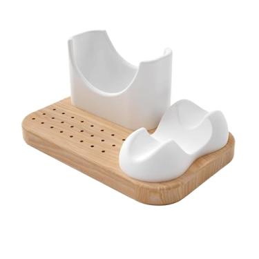 Imagem de Ysyqkn Suporte para Broca de Unha, Expositor a Arranhões, Organizador 3 em 1 para Ferramentas de Unha, Ideal para Casa e Uso Pessoal.