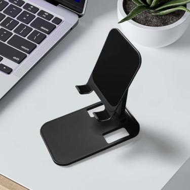 Imagem de Suporte dobrável telescópico para celular, tablet para pessoas preguiçosas, suporte portátil para transmissão ao vivo, adequado para todos os smartphones-k8 preto