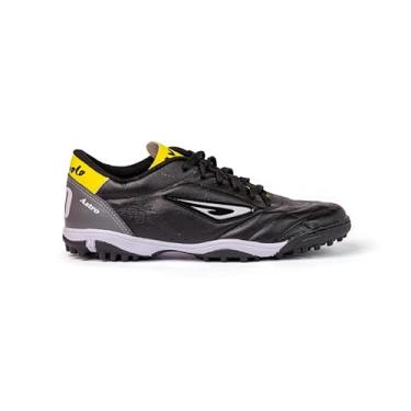 Imagem de Chuteira em couro Astro Society Preto/Amarelo