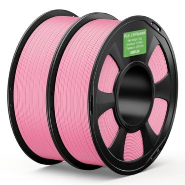 Imagem de DEEPLEE Filamento PLA+ 2.0 1,75 mm, filamento de impressora 3D de resistência mais forte, rosa 2 kg, filamento de impressora 3D PLA Plus atualizado, filamento PLA+ de alta velocidade para a maioria