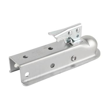 Imagem de Estink 50mm Acoplamento de Reboque Engate de Aço Prensado para Bola de Reboque de 2 Polegadas Com Acoplamento Rápido e Seguro para Reboques Leves Sem Freio