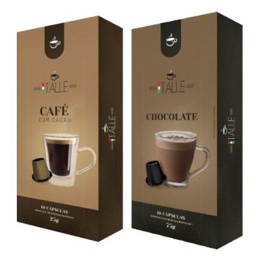 Imagem de Cápsulas Chocolate Nespresso Cacau Café Italle