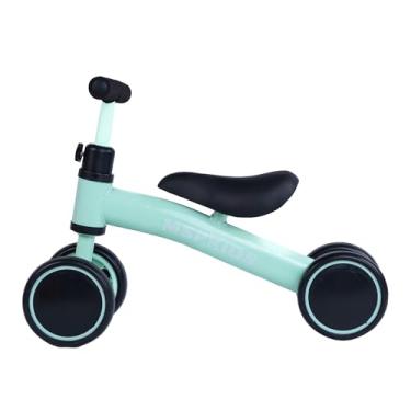 Imagem de Bicicleta de Equilíbrio para Crianças, 4 Rodas, Ideal para Futuros Ciclistas, Bicicleta sem Pedal (Verde)