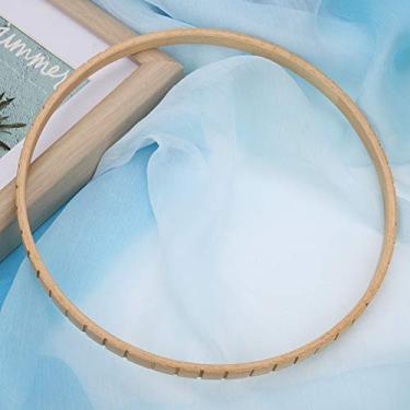 Imagem de RiToEasysports Máquina de tricô de Madeira para Decoração de Parede DIY, Tear Redondo Multifuncional para Desenvolvimento Intelectual e Coordenação Olho-mão, Diâmetro 19 Cm, Adequado para Todas As Idades, Feito de Madeira Durável