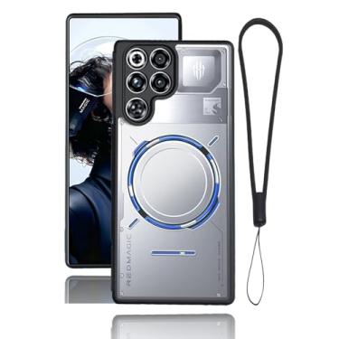 Imagem de FJIASTB Capa robusta para REDMAGIC 11 Pro/11 Pro+, moldura de TPU flexível e capa de placa traseira de policarbonato rígido, à prova de choque, resistente a arranhões (transparente)