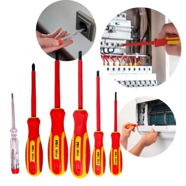 Imagem de Jogo Profissional de Chaves Isoladas com Testador de Corrente