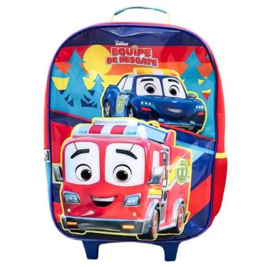 Imagem de Mala Escolar Equipe de Resgate Disney Rodinhas G Infantil Dermiwil - C