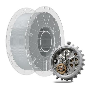 Imagem de Creality Filamento RFID para impressora 3D, pacote de filamento Hyper PLA de 1,75 mm para impressão 3D, filamento Hyper PLA RFID, alta precisão, carretel de 1 kg (cinza)