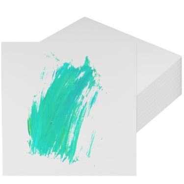 Imagem de SHEUTSAN Papel cartolina branco, 30 x 30 cm, 220 gsm, 100 peças, papel quadrado para artesanato DIY